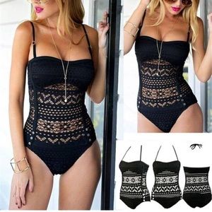 👙 Black Lace Bathing Suit👙